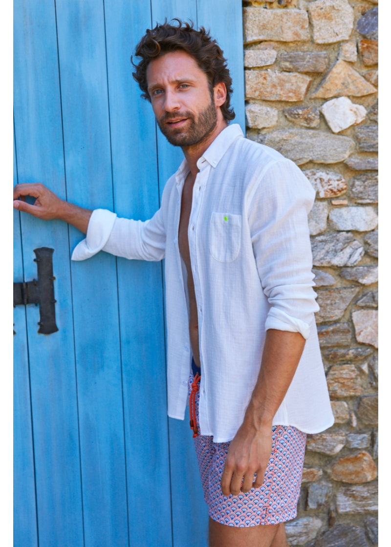 Chemise Col Balanche Cotton