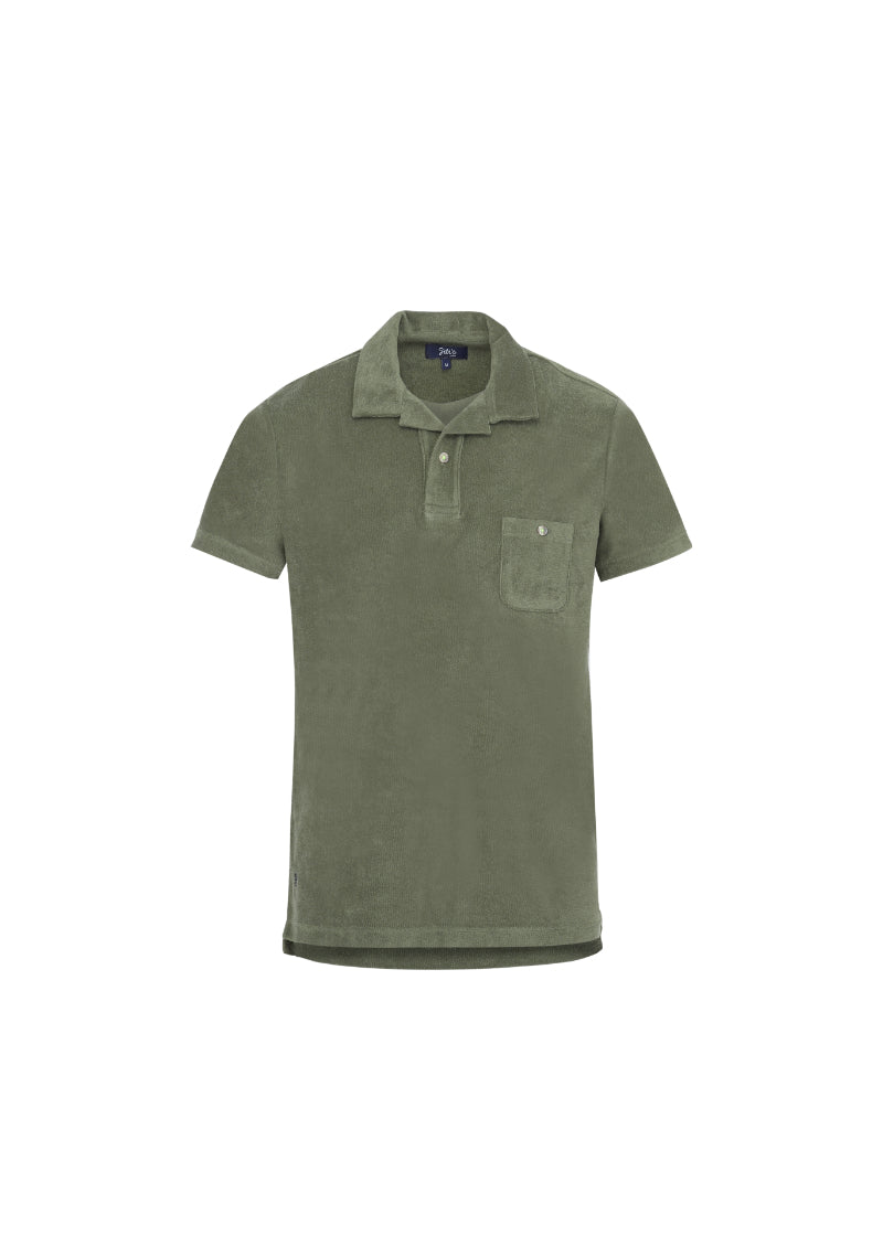 Terry Cloth Polo Shirt