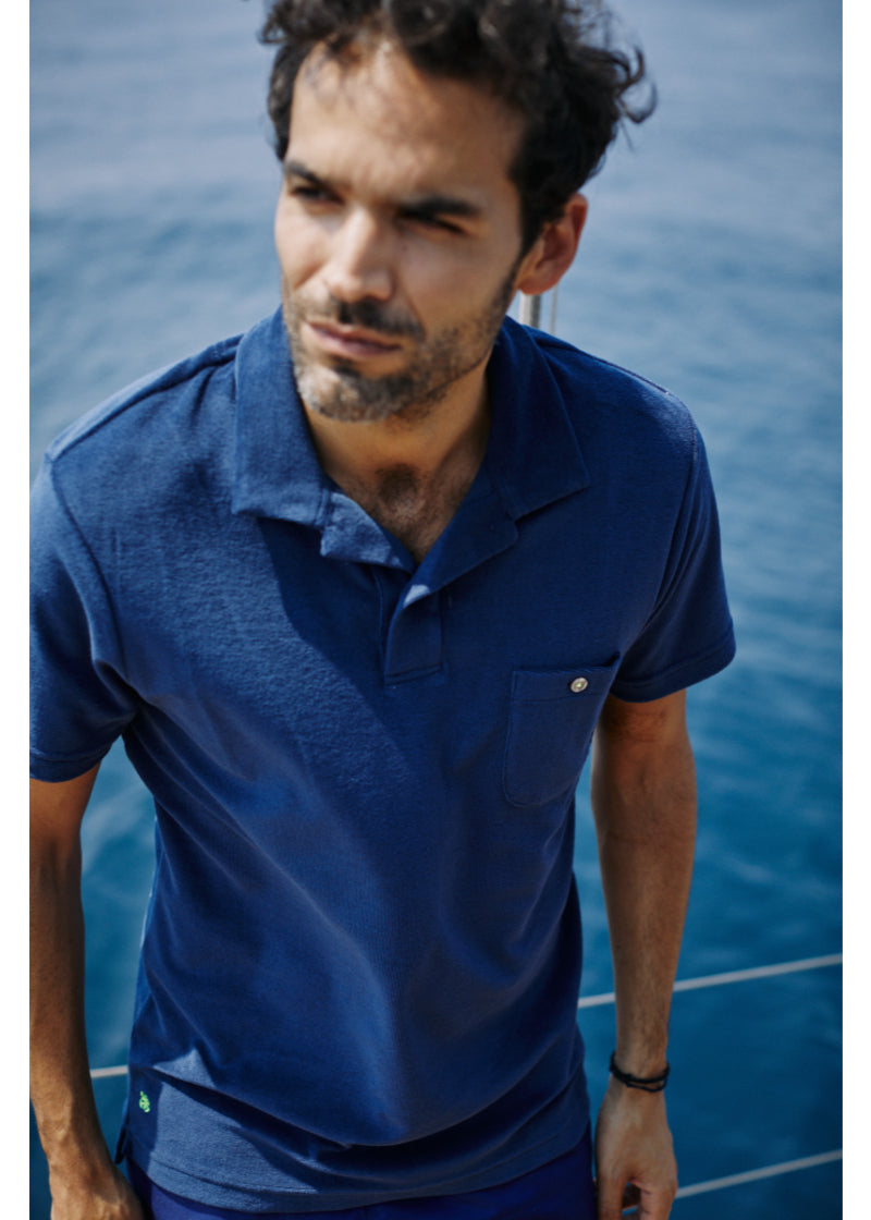 Terry Cloth Polo Shirt