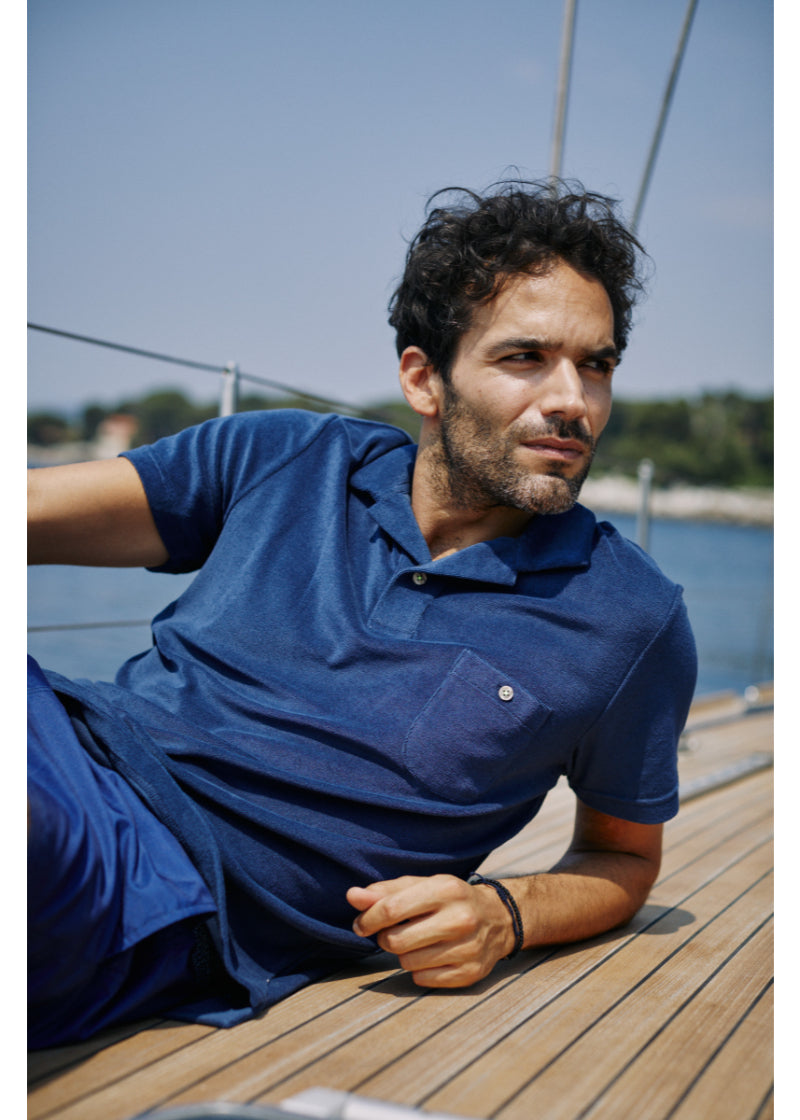Terry Cloth Polo Shirt