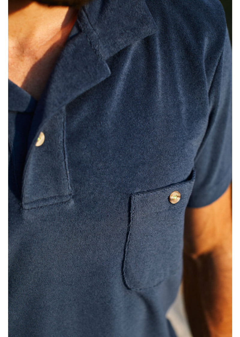 Terry Cloth Polo Shirt