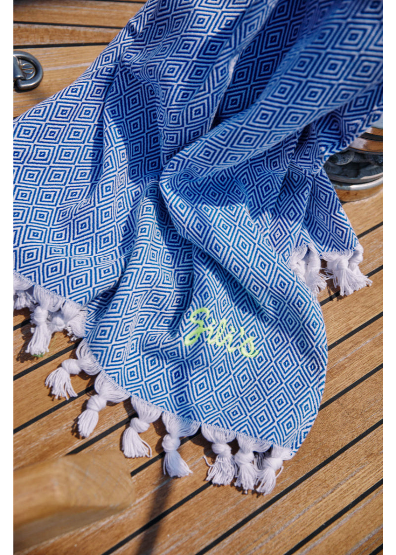 Fouta Losange Navy
