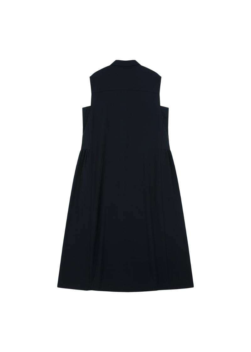 Sleeveless Shirt Dress