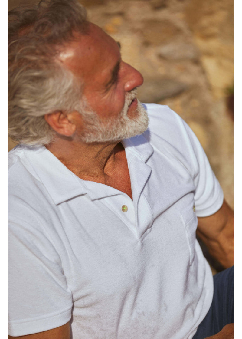 Terry Cloth Polo Shirt