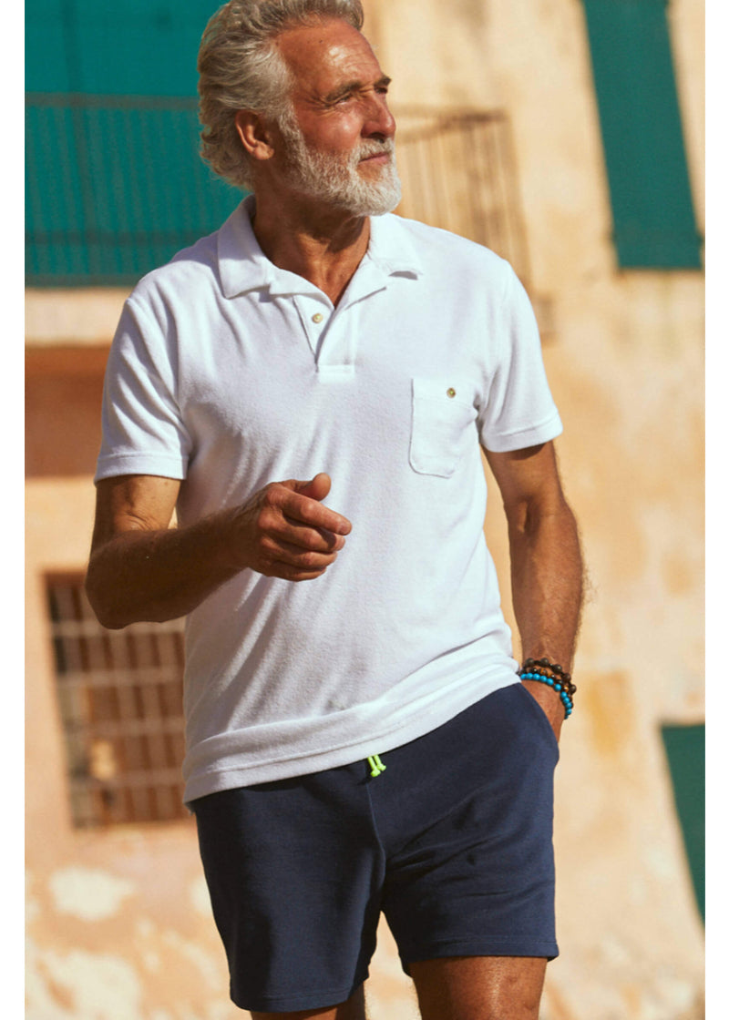 Terry Cloth Polo Shirt
