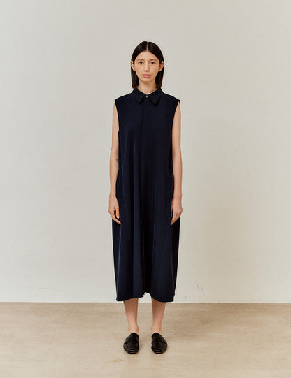 Sleeveless Shirt Dress