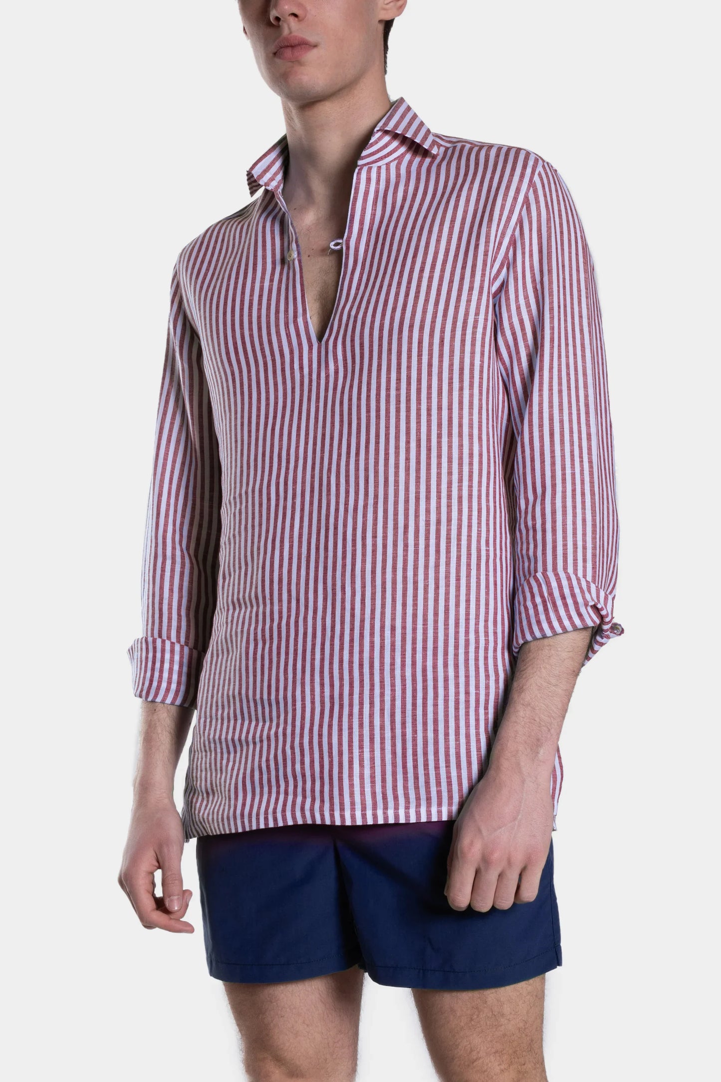 Camicia Capri Righe Rosse