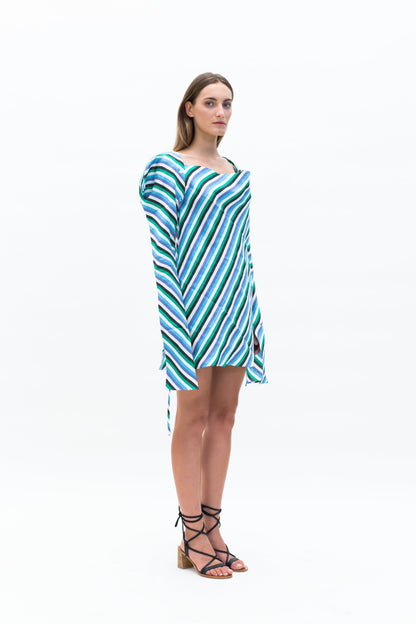 Stripe Origami Dress