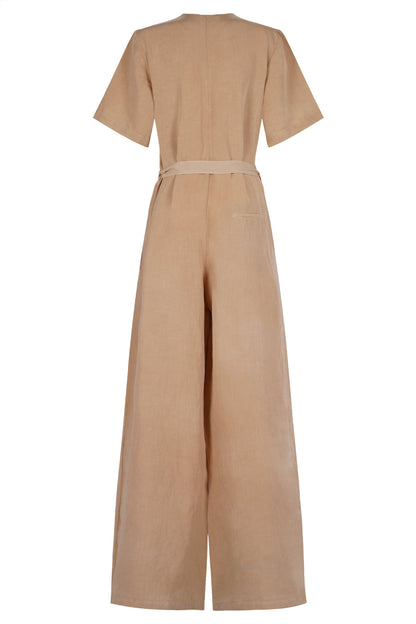 Full Jumpsuit Cream 22610
