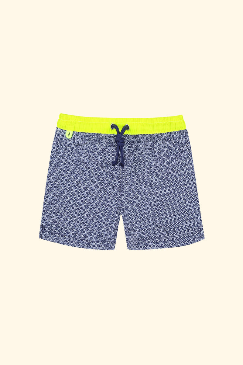 Meno Swim Shorts - Sunny Azulejos