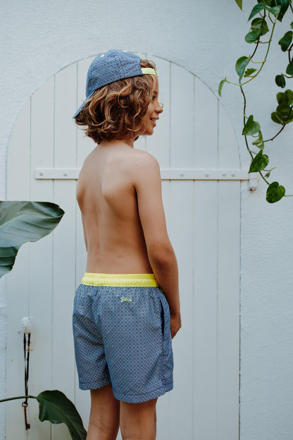 Meno Swim Shorts - Sunny Azulejos