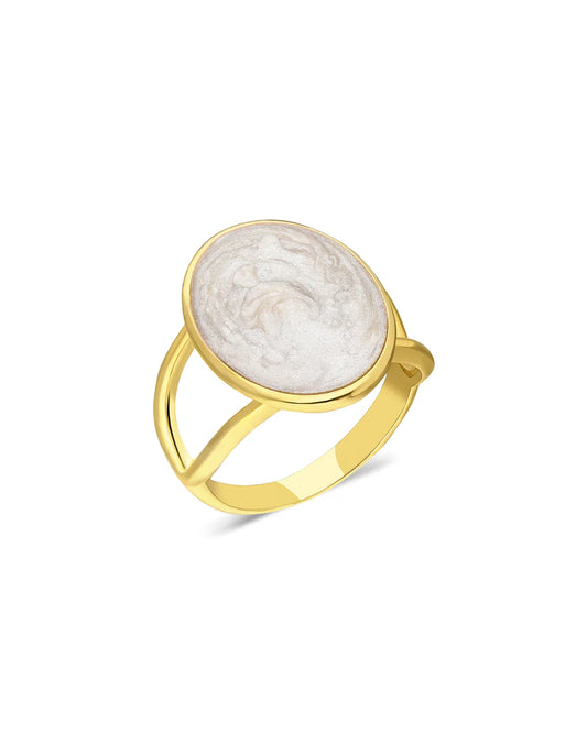 Iridescent Pearl Ring