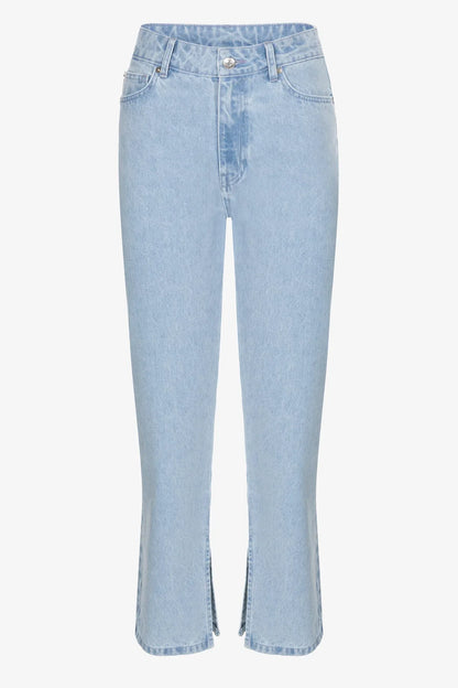 HUBERT STRAIGHT DENIM PANTS W/ SLIT L28