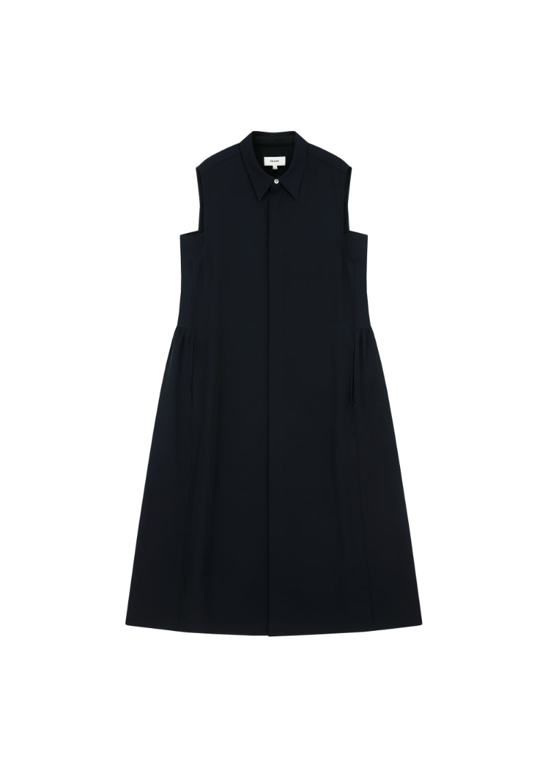 Sleeveless Shirt Dress